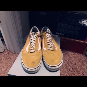 Yellow old skool vans